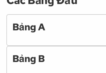 Bốc thăm phân Bảng