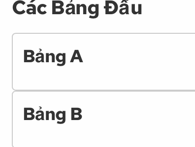 Bốc thăm phân Bảng